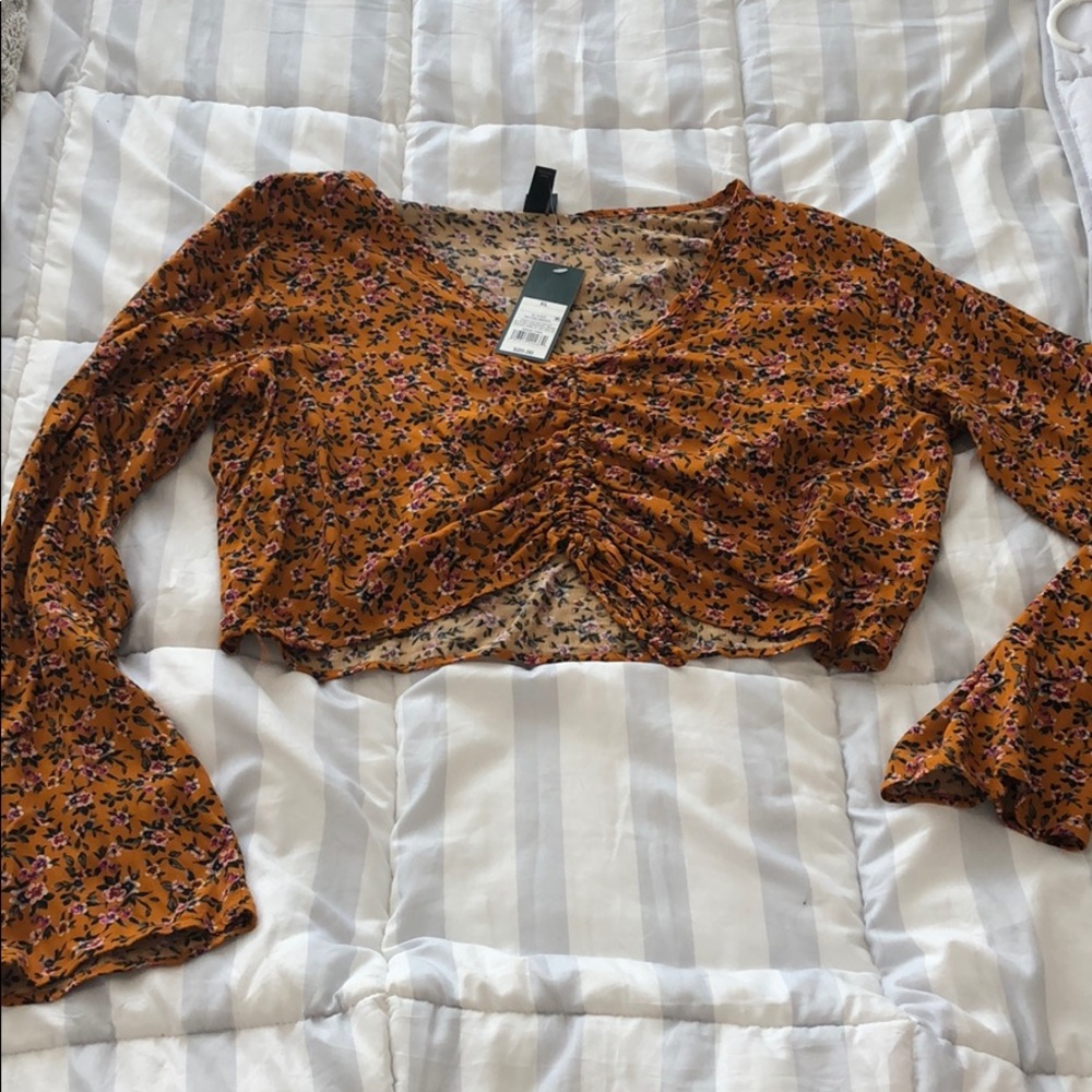 Flowy flower crop top